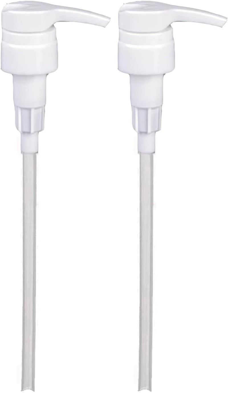 vigor path Universal Shampoo/Conditioner Dispenser Pump for Bottles, Leak Proof, Pump Top Fits 1 L/33.8 oz Bottles, 28/410 Neck Size, (White - Pack of 2) - Image 1